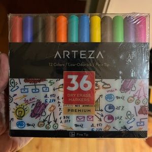 Arteza dry erase markers 36 count nwt